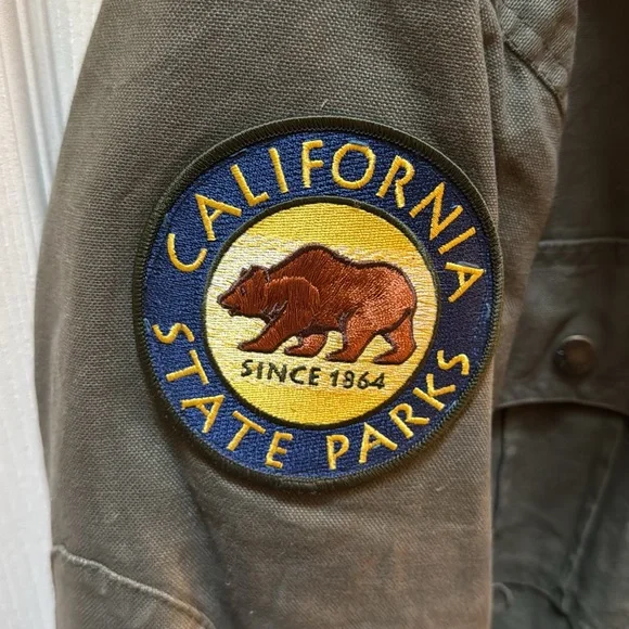 California State Parks Dickies hooded jacket plaid Size Medium - Picture 2 of 9